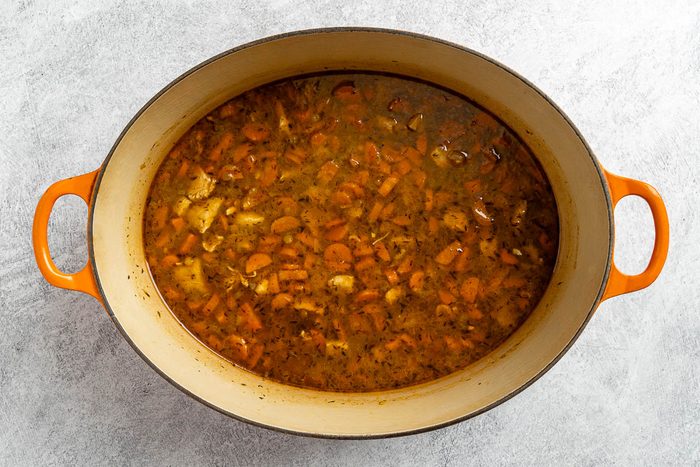 Taste of Home Chicken Lentil Soup photo of the cooked soup.