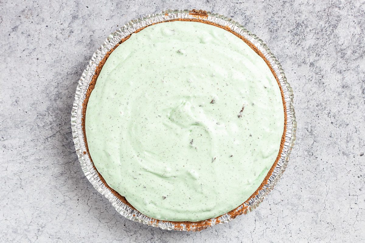 Taste of Home Grasshopper Pie photo of making the pie filling.