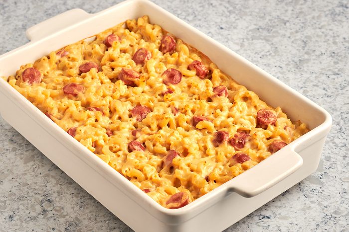 Hot dog mac and cheese by Taste of Home