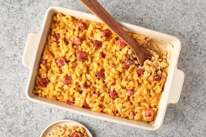 Hot dog mac and cheese by Taste of Home