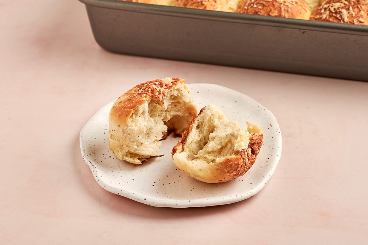 These soft and buttery homemade Italian rolls by Taste of Home come together in under 45 minutes.
