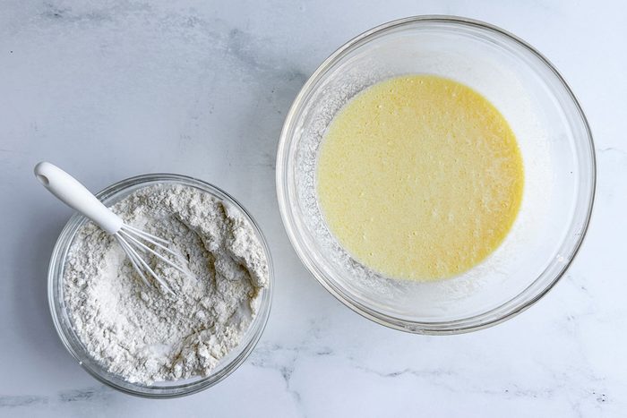 Ingredients for Taste of Home Masa Cornbread in glass bowls
