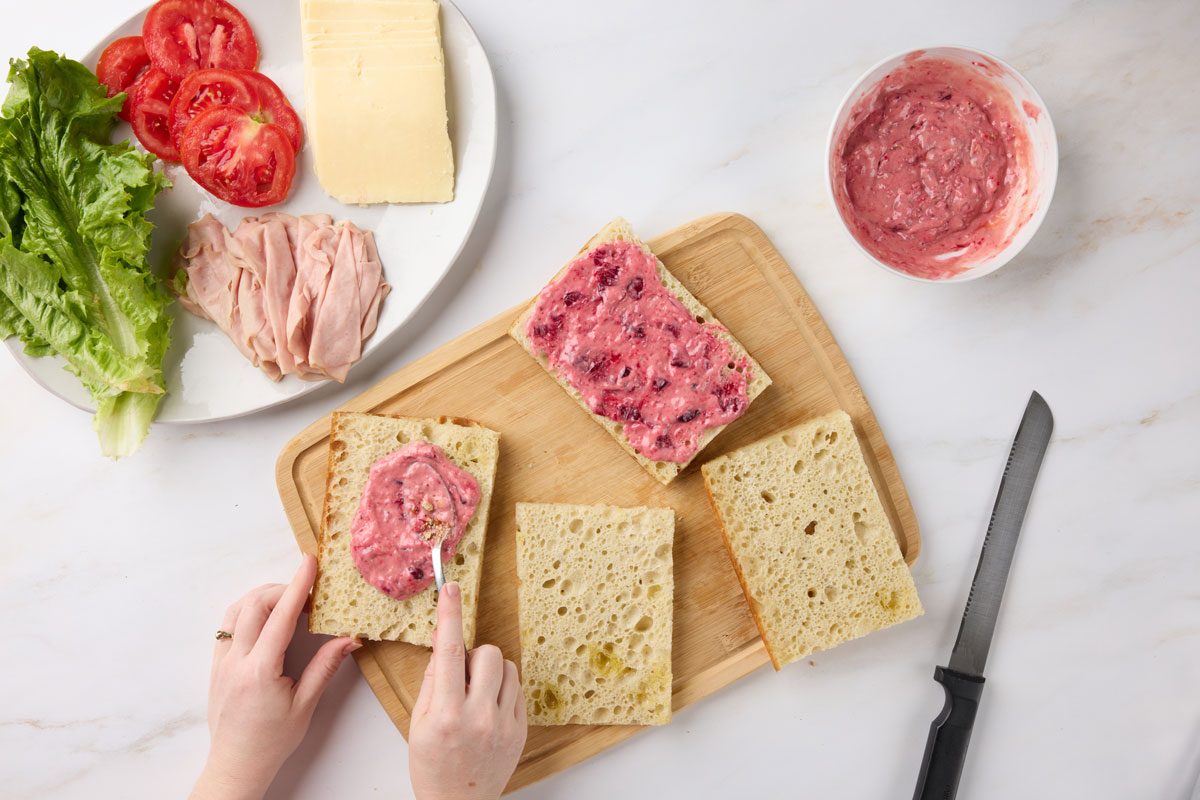 assemble the sandwich