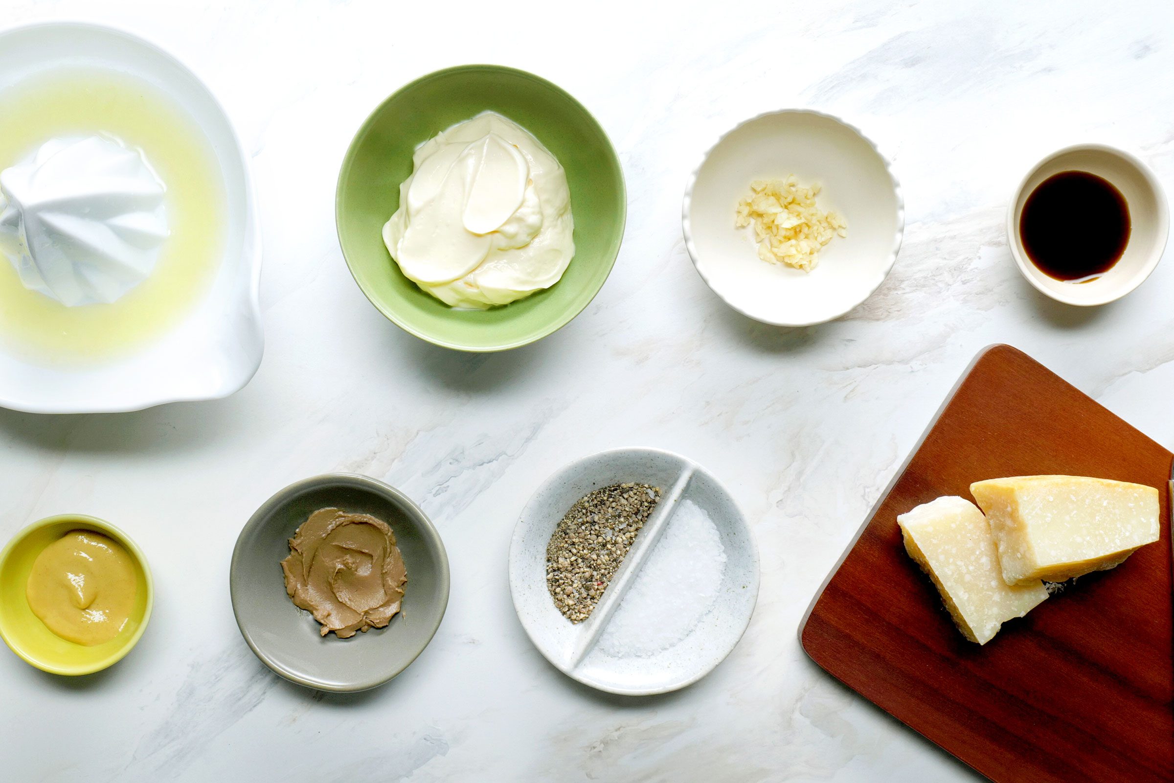 Ingredients for Caesar Dressing