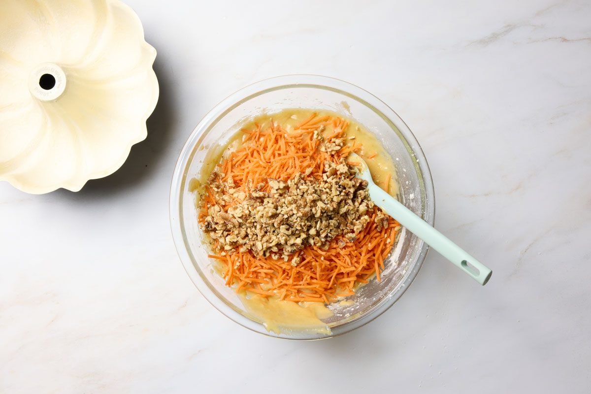 make the cake batter