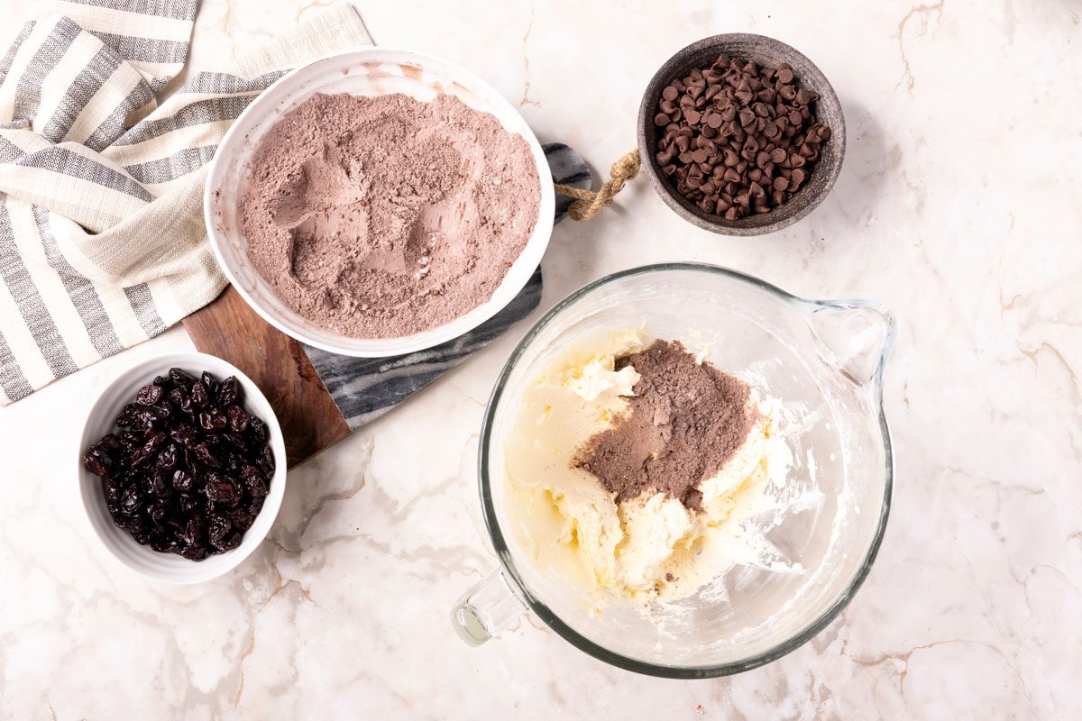 Step 1 of Taste of Home Chocolate Cherry Cookies