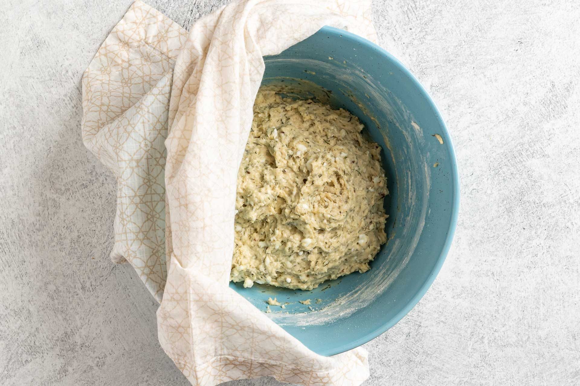 Taste of Home Dill Bread photo of the prepared dough rising in a bowl.