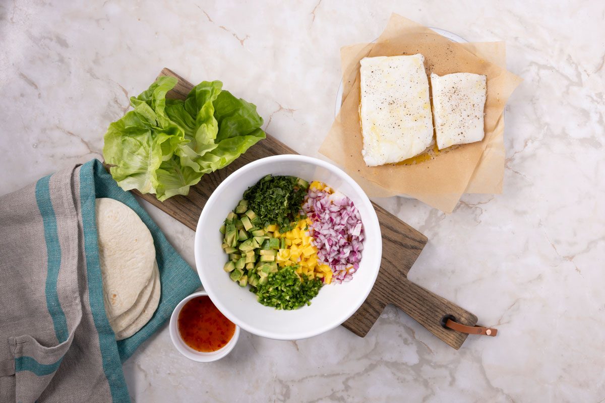 Step 1 of Taste of Home Halibut Fish Tacos
