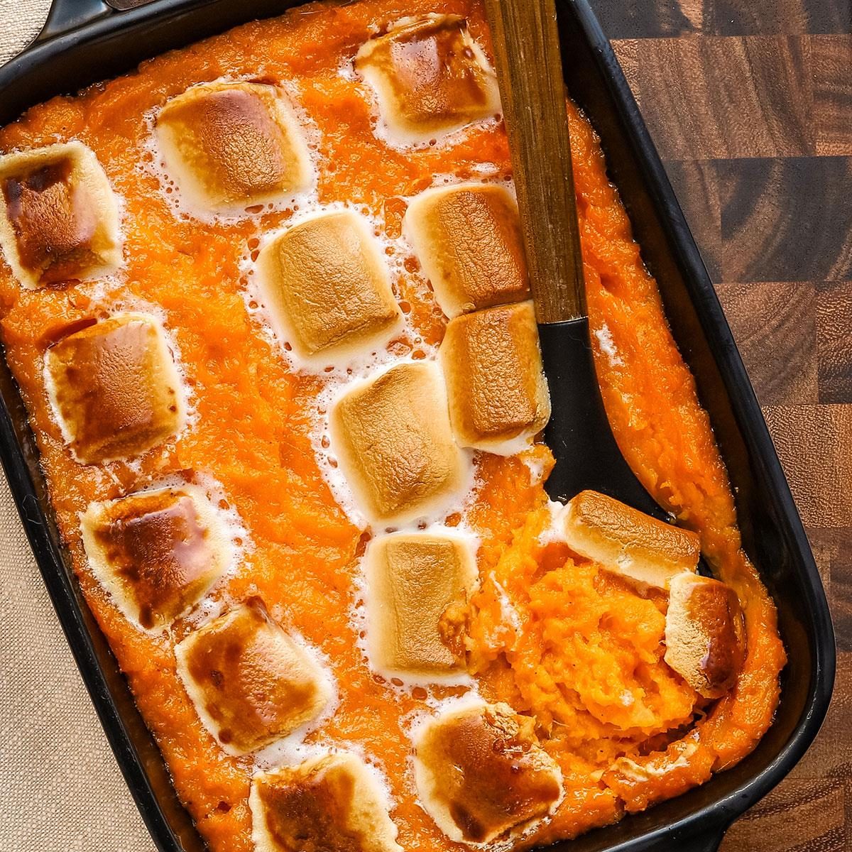 Pineapple Sweet Potato Casserole With Marshmallows Exps Tohd24 16687 Dianarattray 6