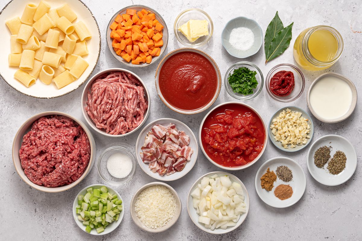 Ingredients To Make Ragu Sauce