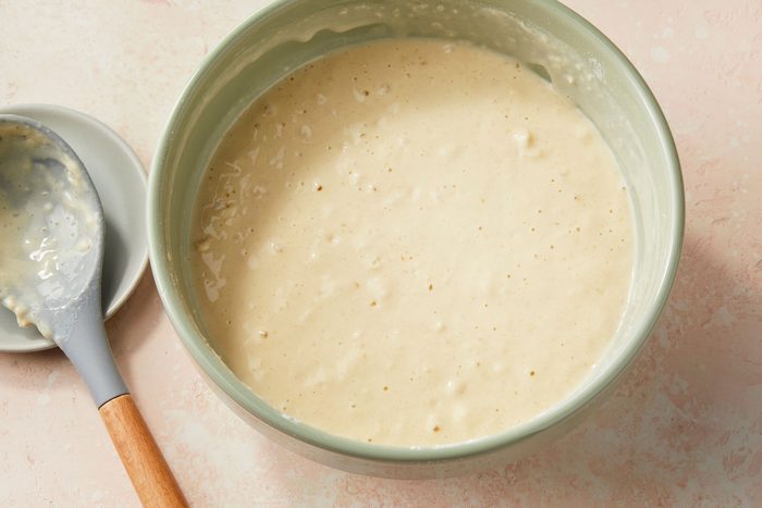 Let batter sit five minutes