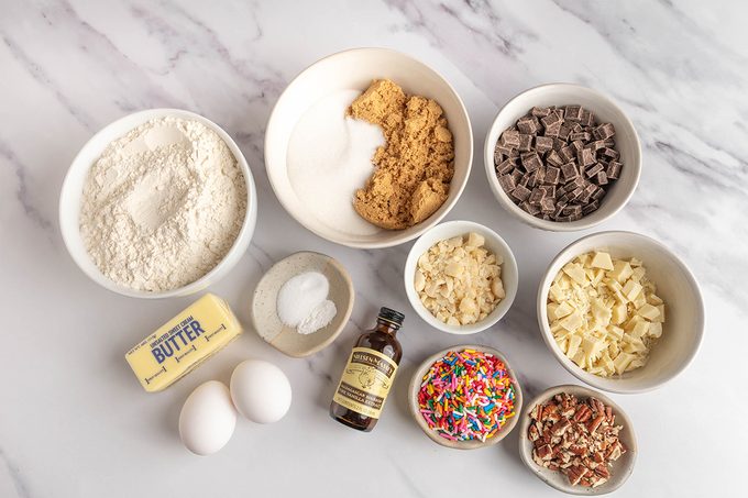 Ingredients for Milk And Cookies Flight