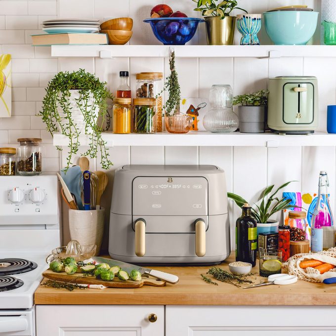 Beautiful Trizone Air Fryer, Porcini Taupe By Drew Barrymore
