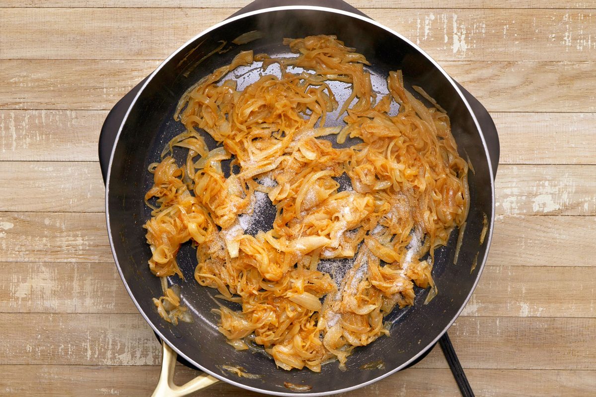 Caramelized Onions seasoned with salt