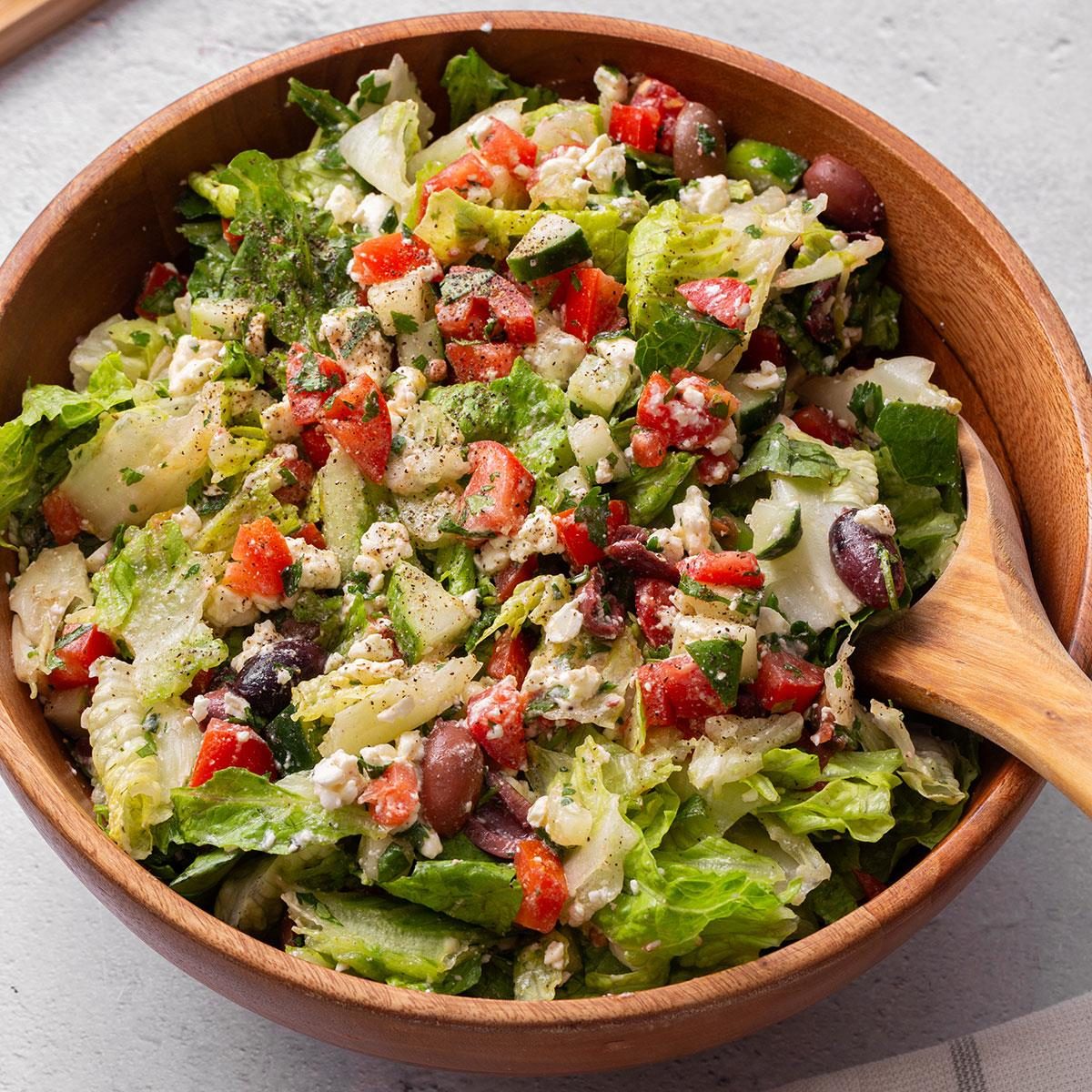 Greek Salad with Lettuce