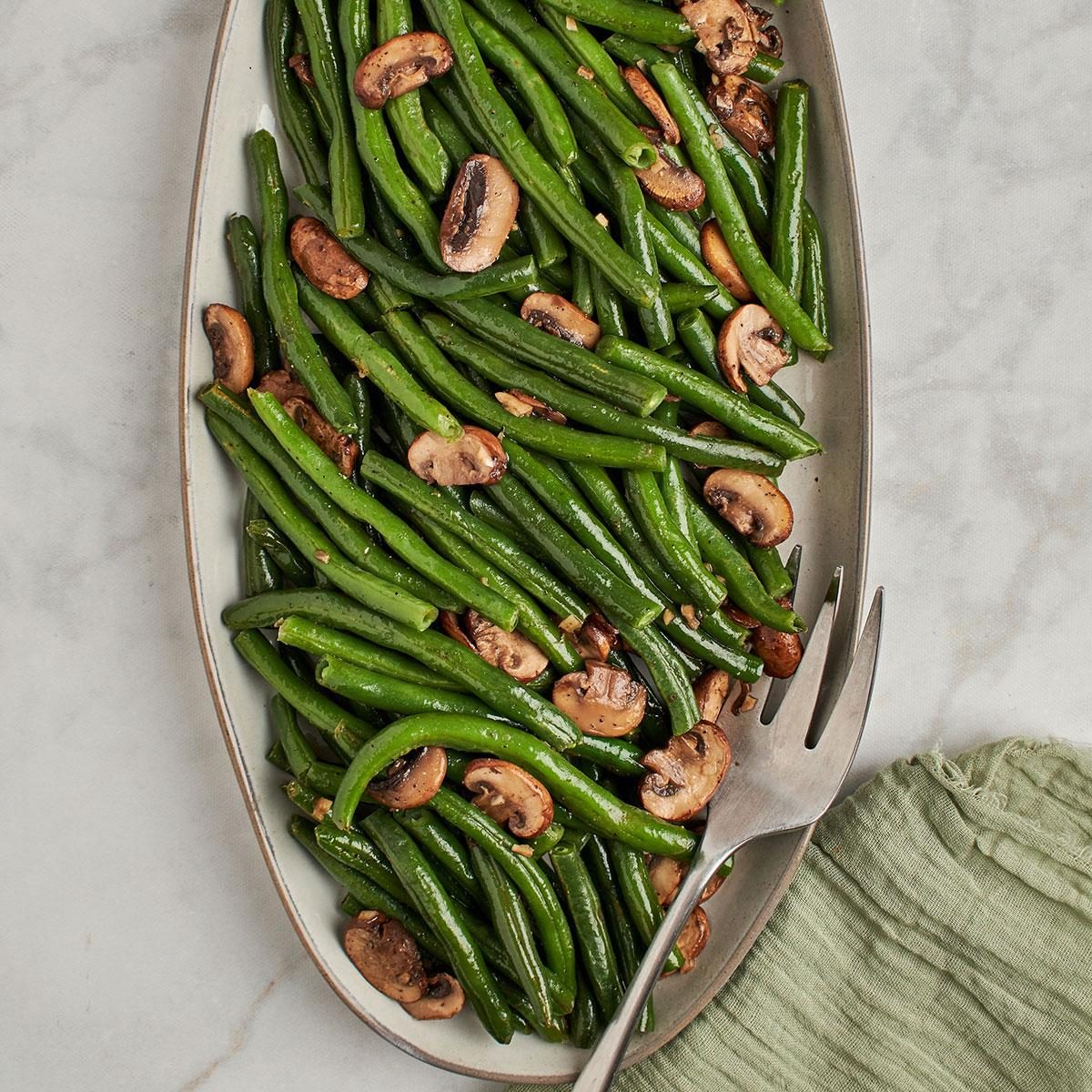 Green Beans and Mushrooms
