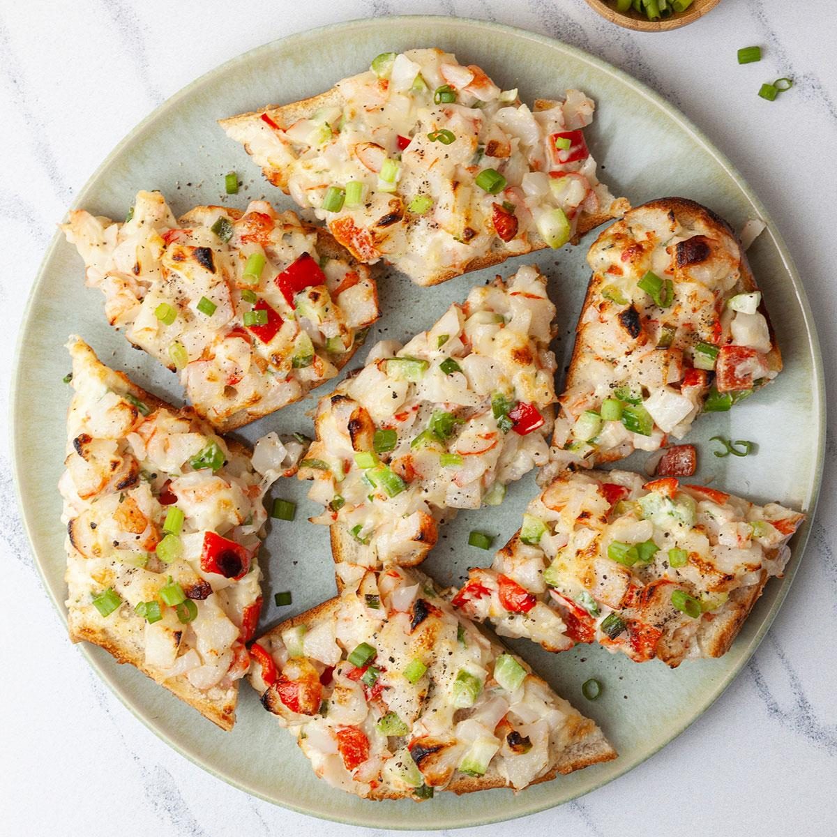 Open-Faced Crab Salad Sandwiches