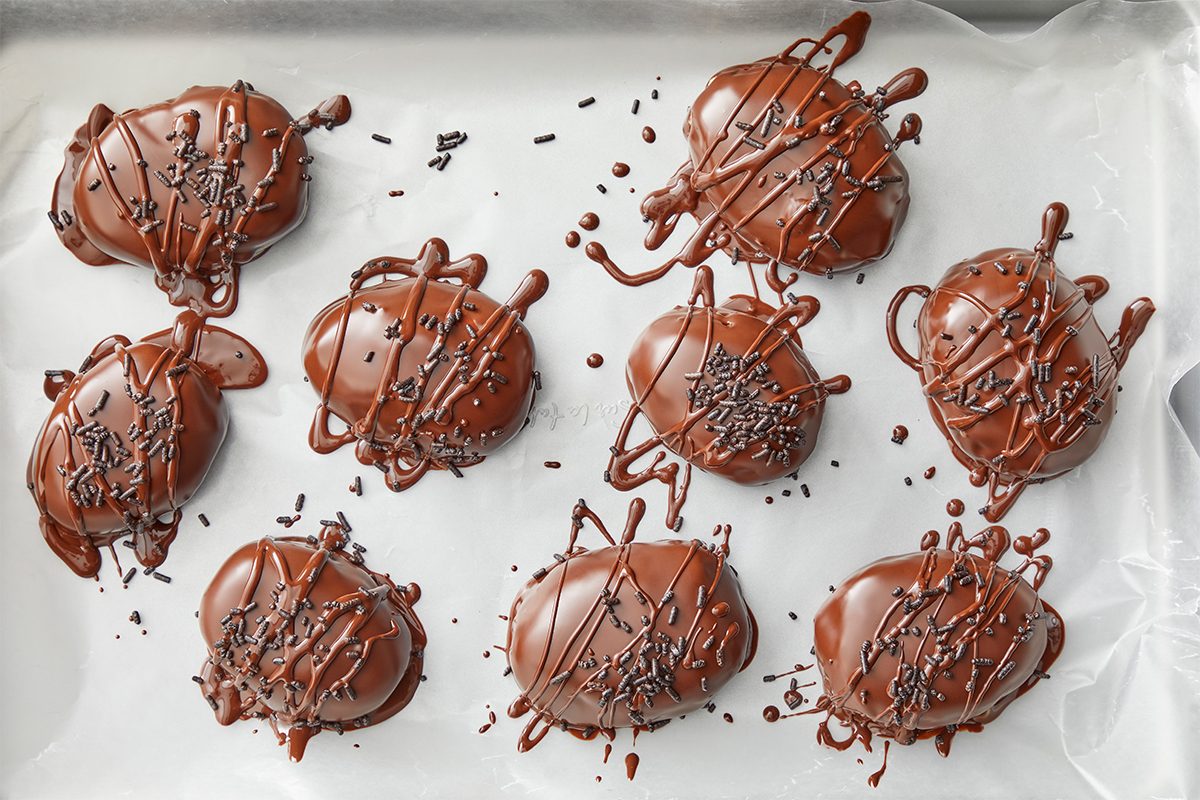 overhead shot of Peanut Butter Eggs