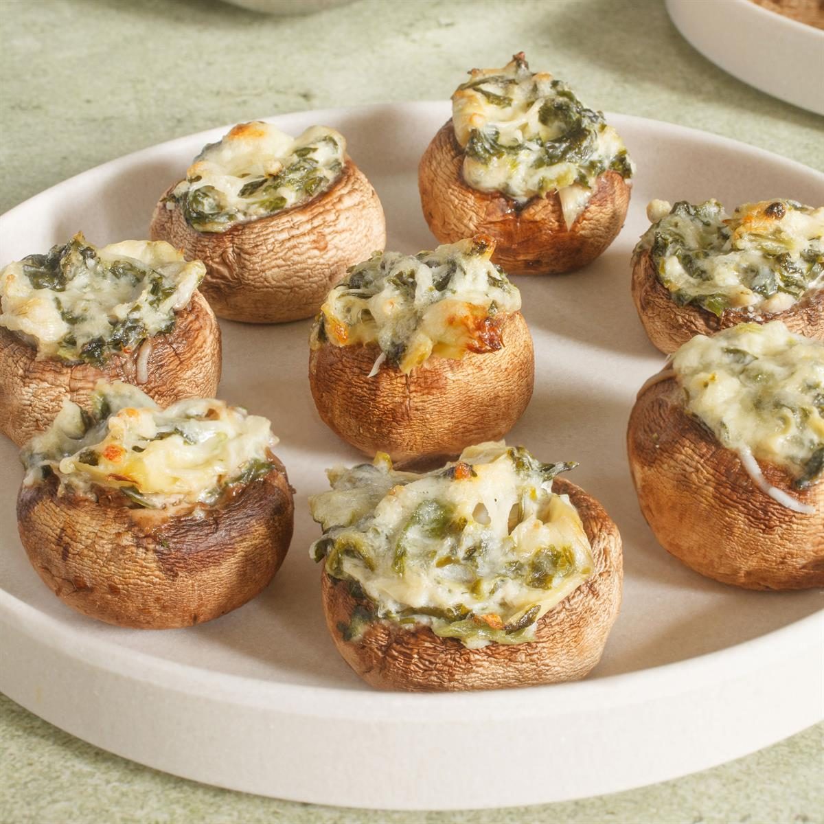 Spinach Artichoke Stuffed Mushrooms Exps Tohd24 38833 Isabellacassini 12