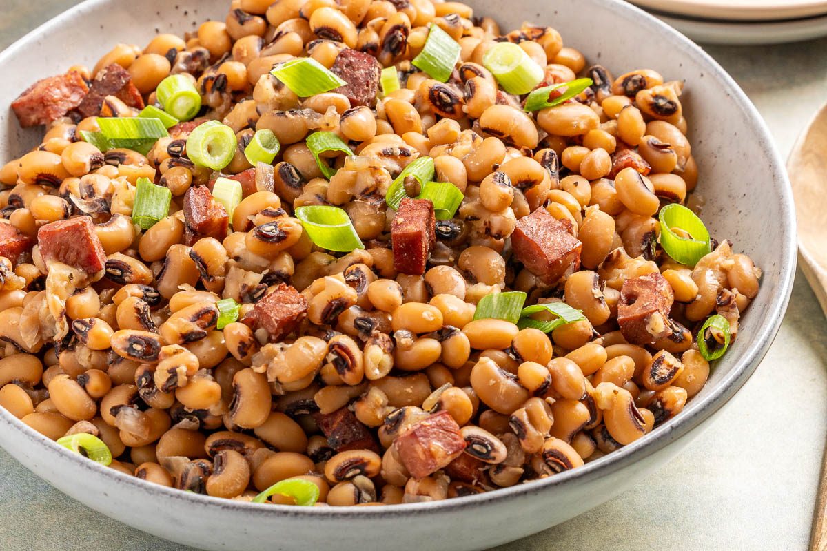 Taste Of Home Instant Pot Black Eyed Peas Photo Of The Finished Recipe.