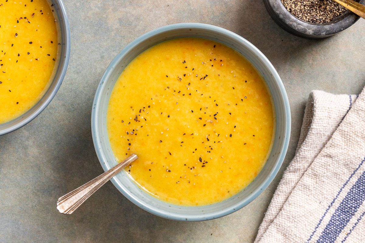 Taste Of Home Parsnip Soup Photo Of The Finished Recipe.