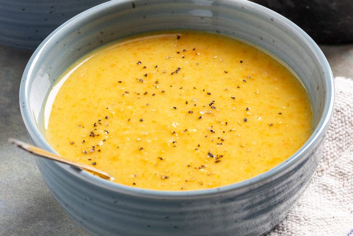 Taste Of Home Parsnip Soup Photo Of The Finished Recipe.