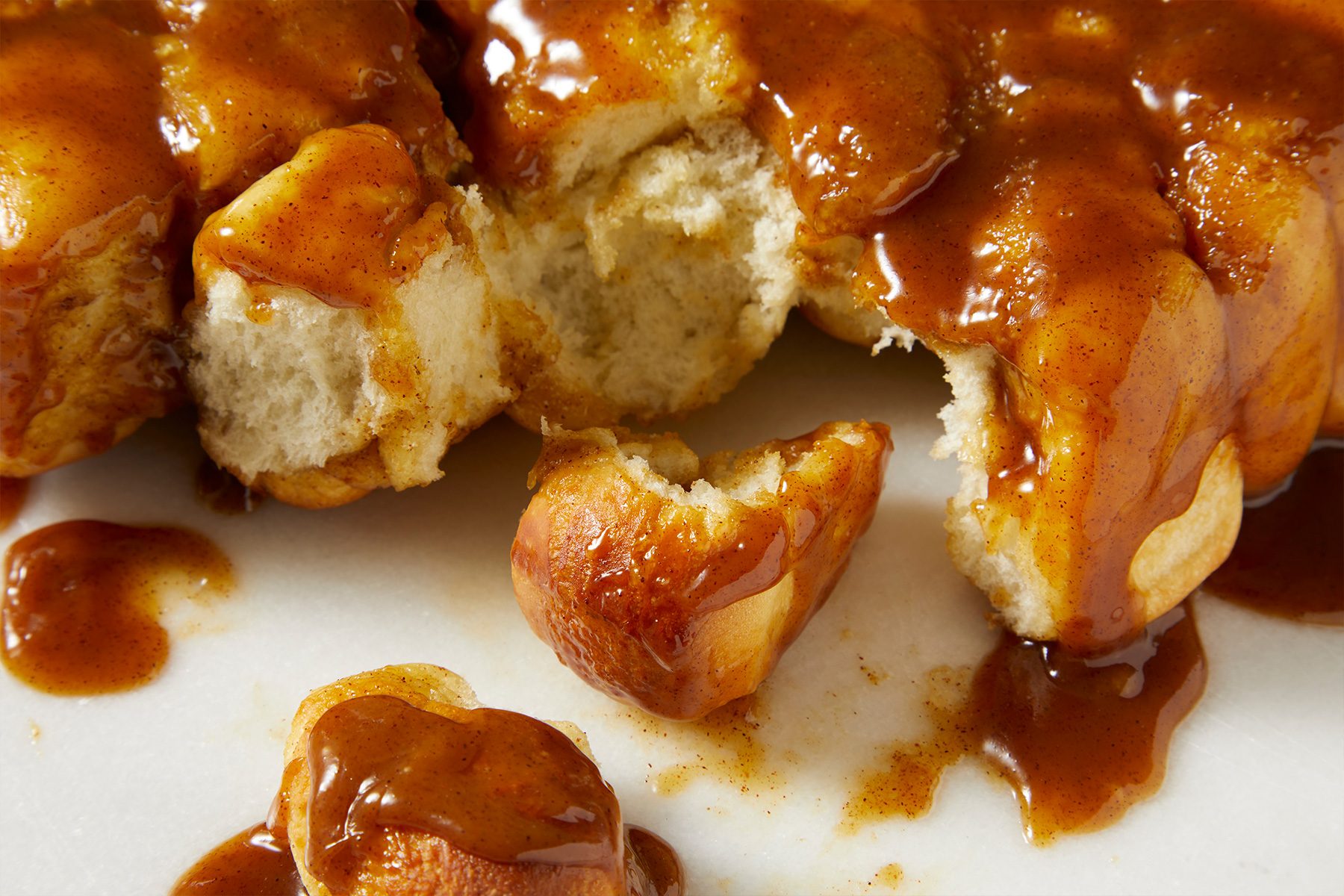 close up of Monkey Bread With Frozen Bread Dough