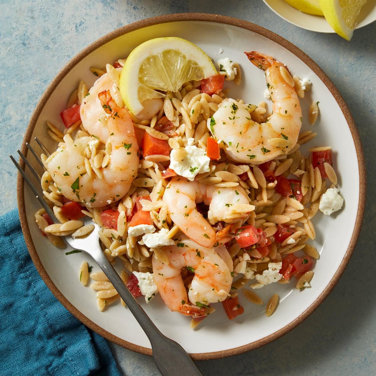 Shrimp With Orzo And Feta Exps Ft25 112106 Jr 0226 7