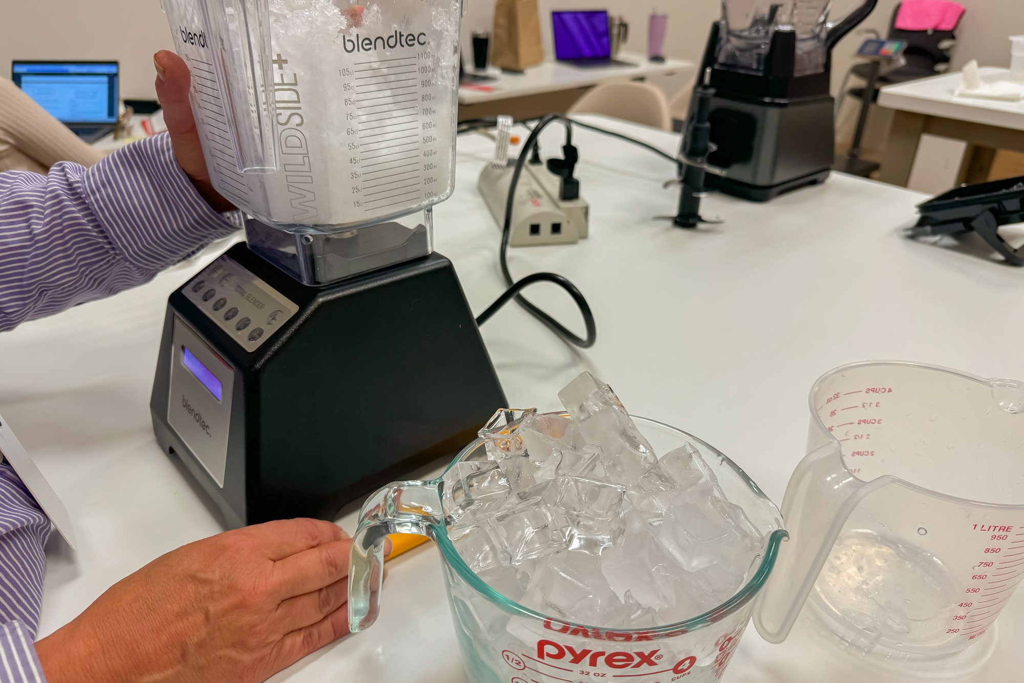 Blendtec Blender Review Ice test