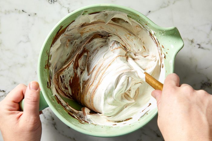 folding whipped cream