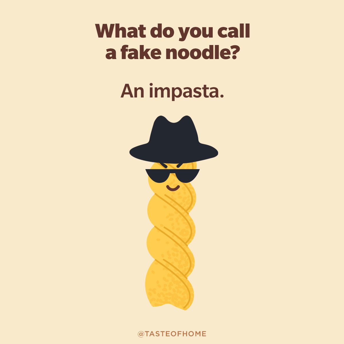 What Do You Call A Fake Noodle Graphic