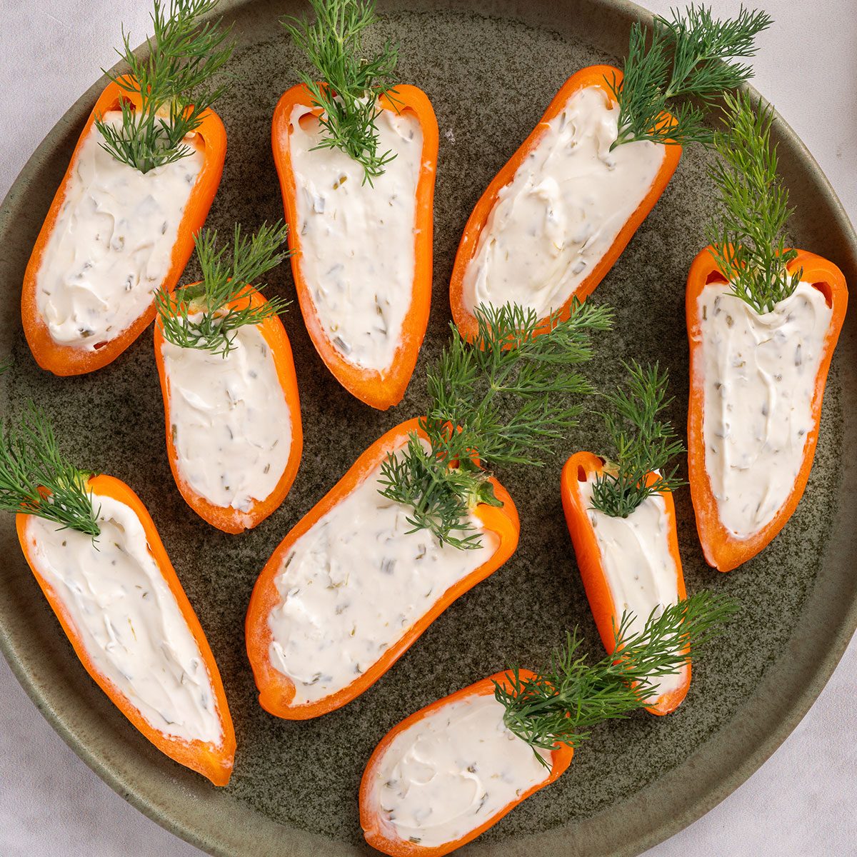 How to Make Stuffed Mini Bell Pepper “Carrots” for Easter