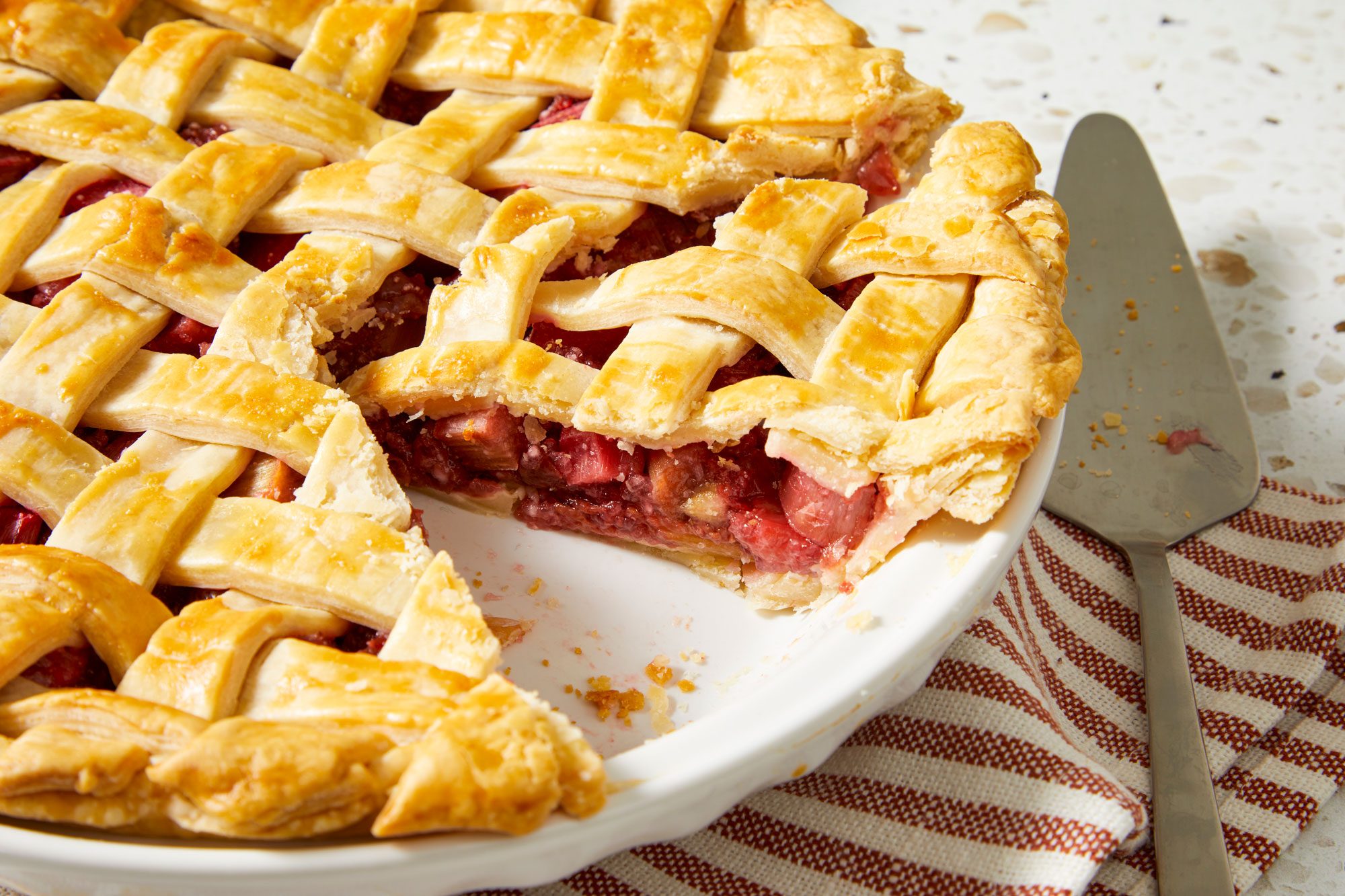3/4 shot of Rhubarb Cherry Pie
