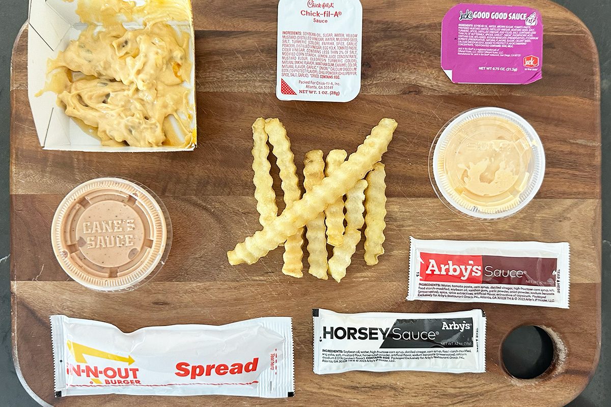 Secret Sauce At 7 Fast Food Restaurants with Potato Chips