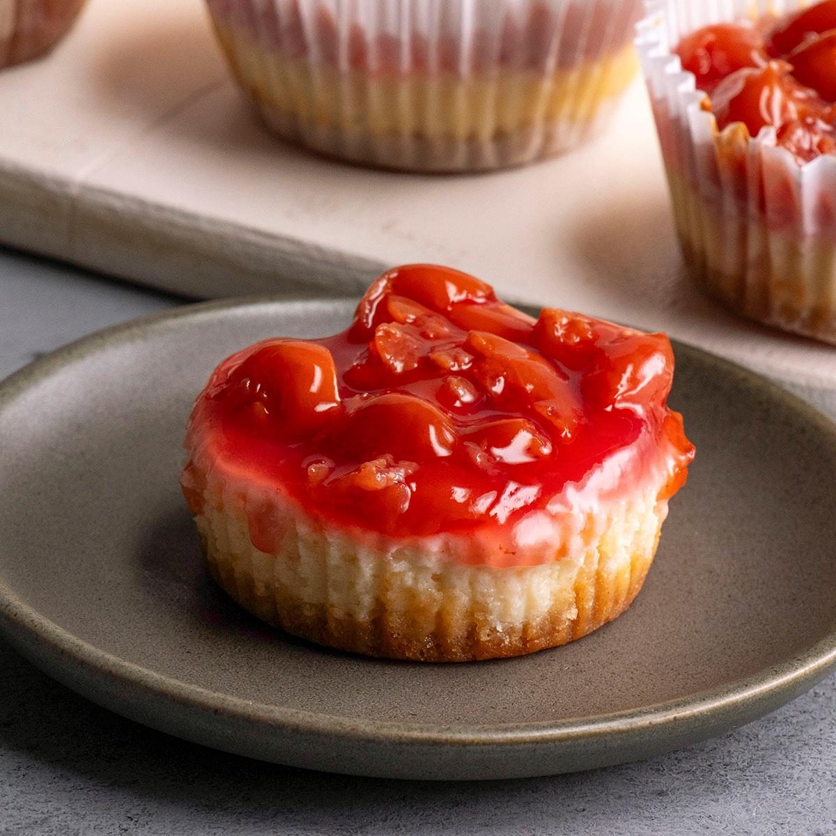 Mini Cherry Cheesecakes