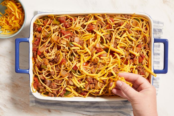 sprinkle with cheese.