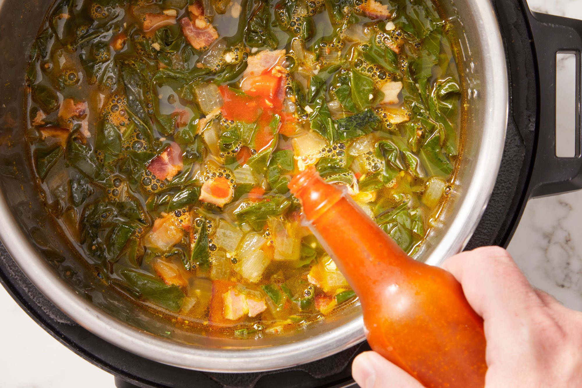 Add water, salt, paprika and crushed pepper flakes; stir to combine