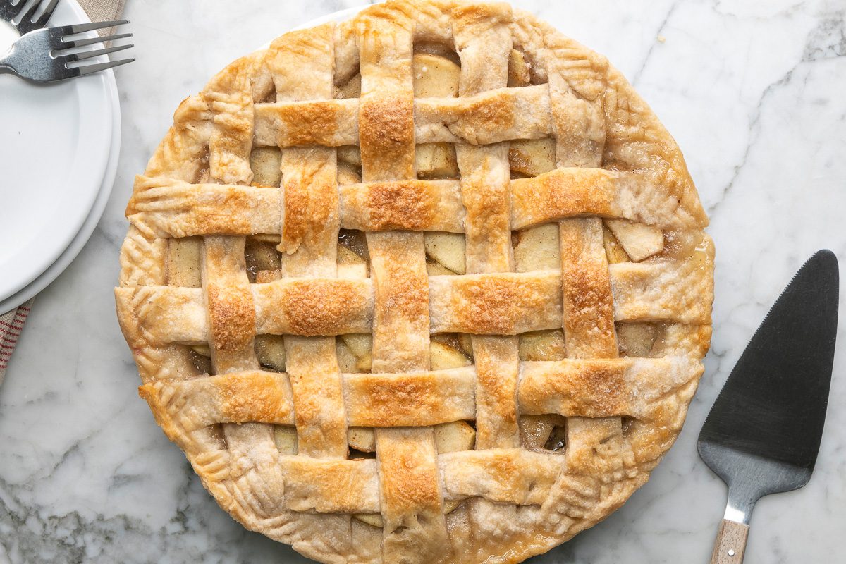 Lattice Topped Apple Pie 