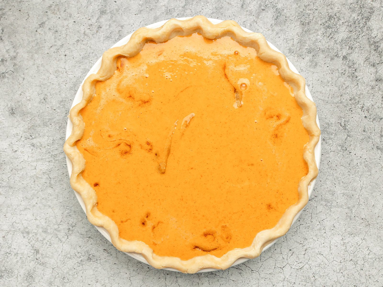 pumpkin puree in pan 