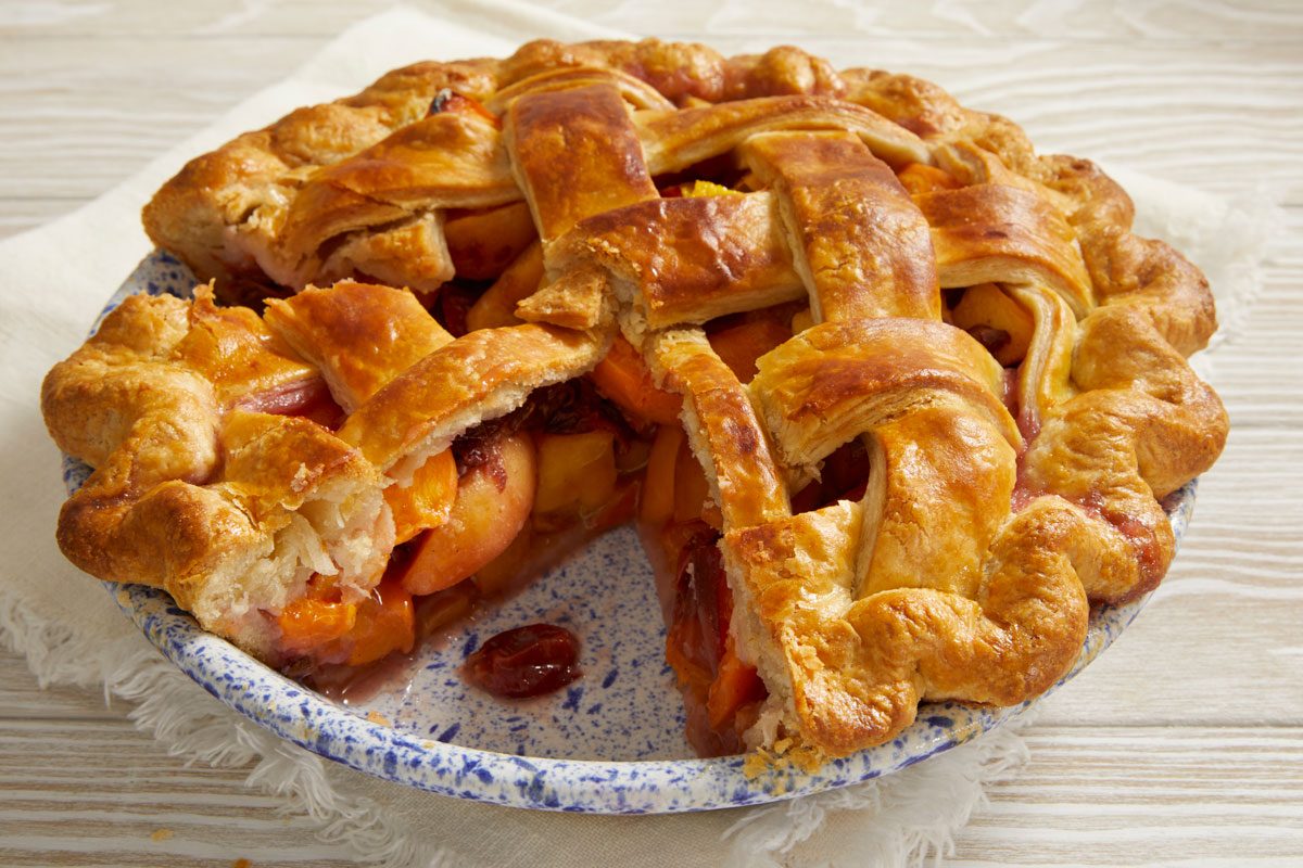 3/4 shot of Stone Fruit Pie