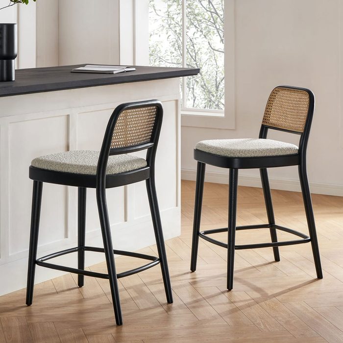 Edith Cane Counter Stool