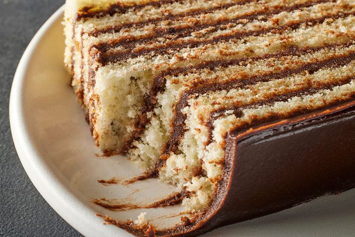 A Close view of the Smith Island Cake