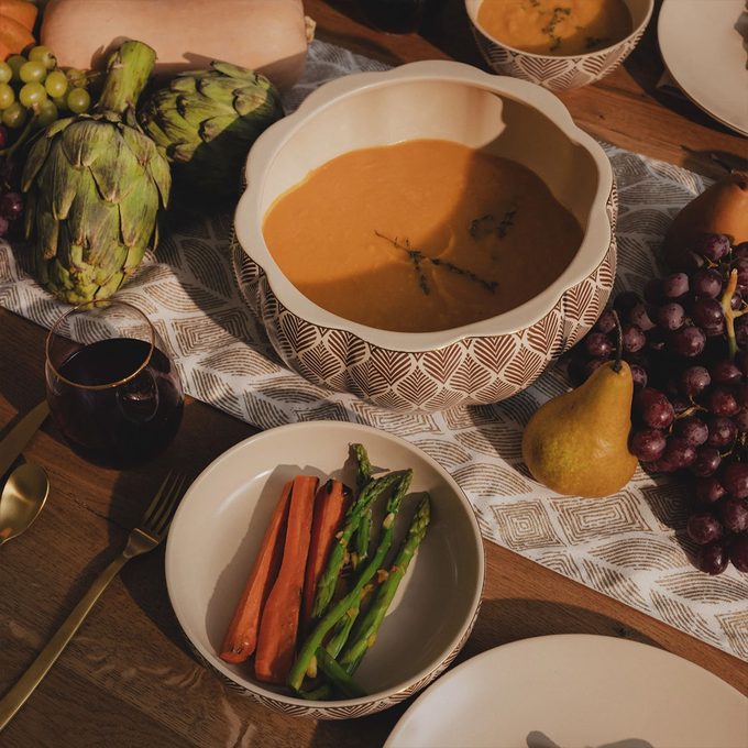4 Pack Stoneware Low Bowls