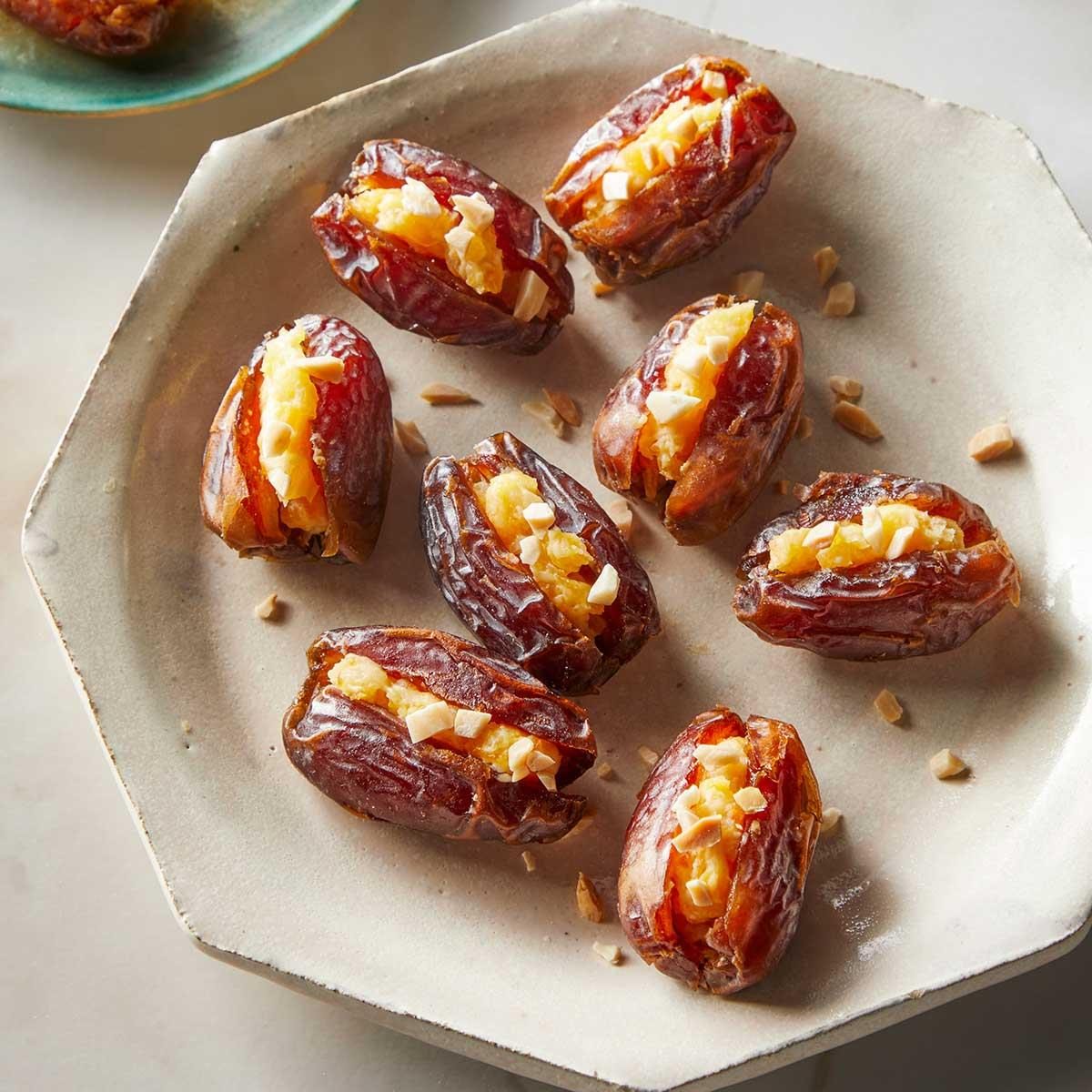 Creamy Apricot Stuffed Dates