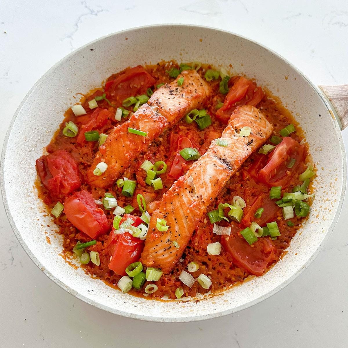 Tam To’s One-Pot Tomato Salmon