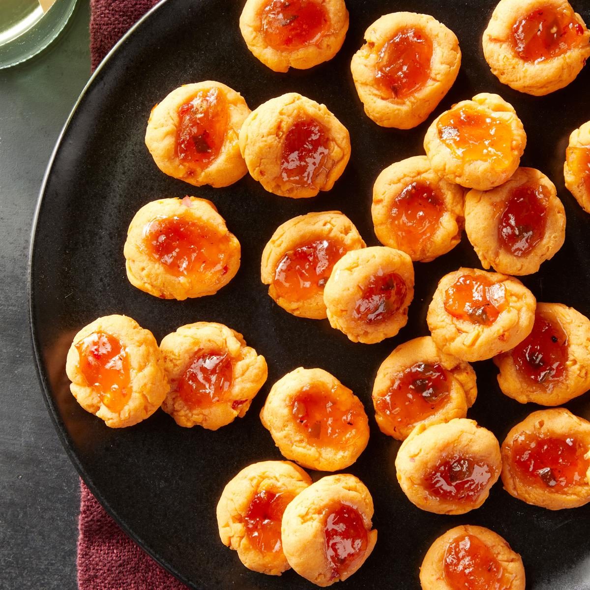 Pimiento Thumbprint Shortbreads with Jam