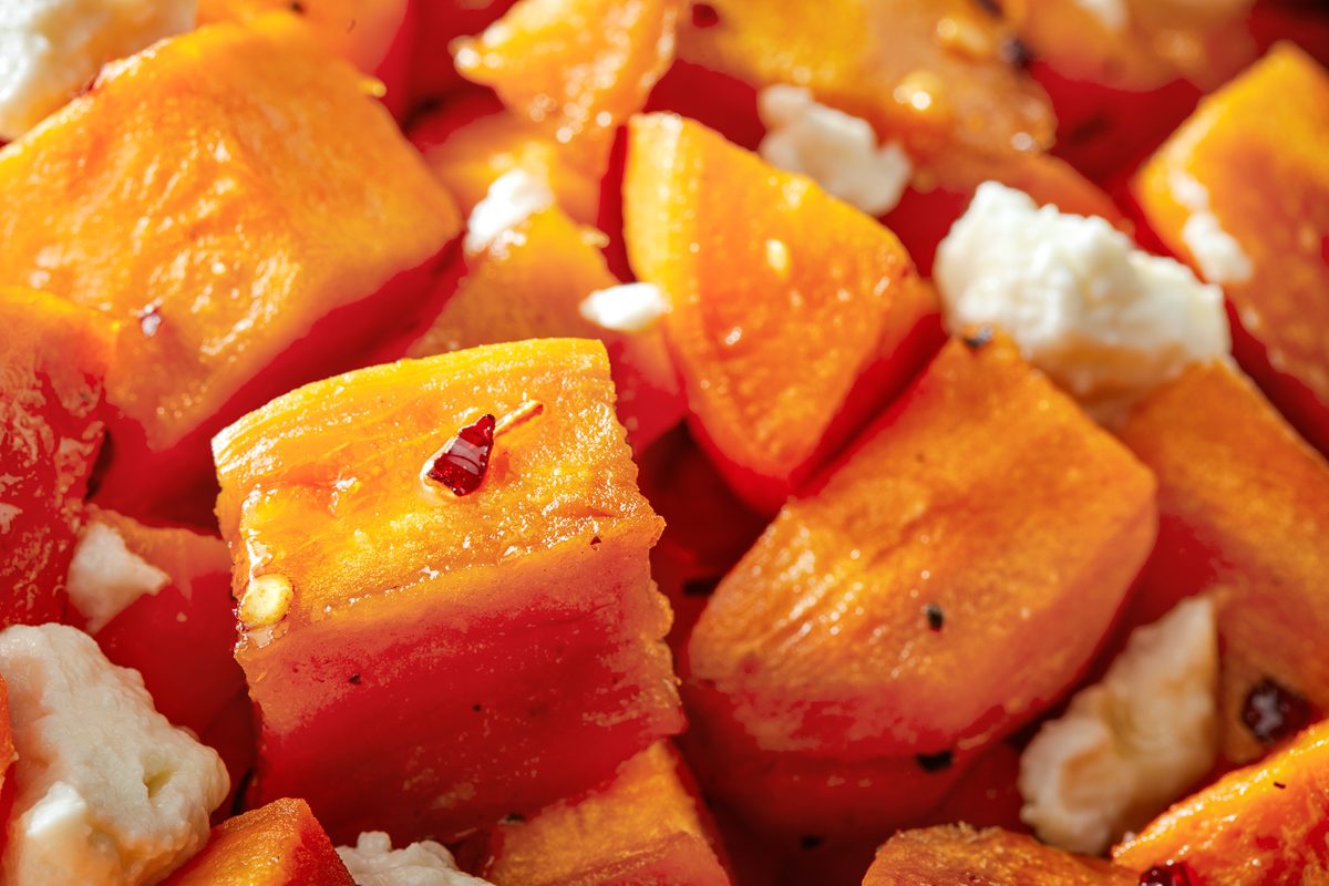 Sweet Potatoes With Hot Honey