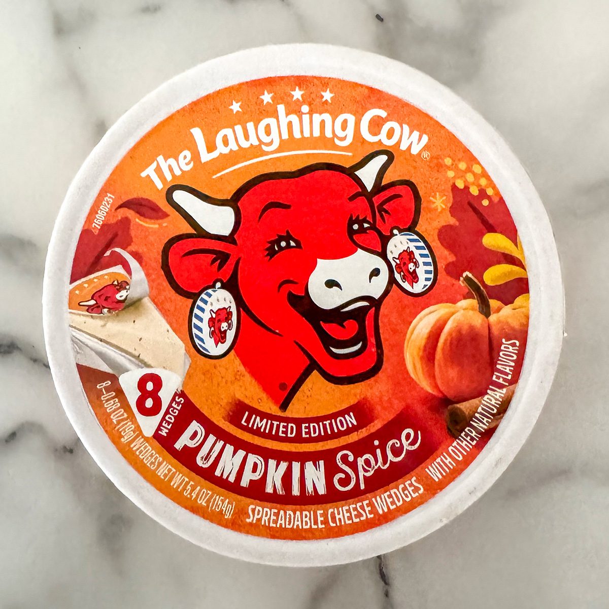 The Laughing Cow Pumpkin Spice Spreadable Cheese 