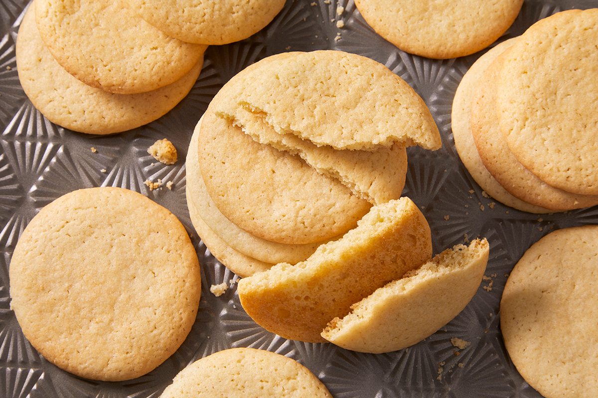 Overhead shot of Crisp Sugar Cookies