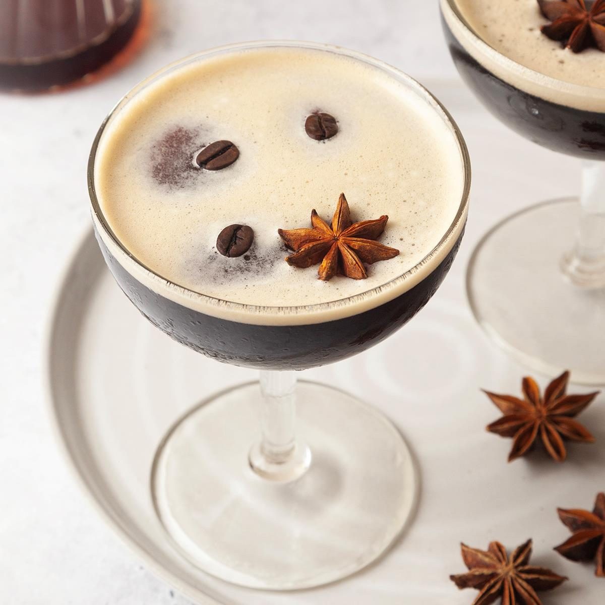 Glamorous Cocktails To Celebrate Your Showgirl Era The Life Of A Showgirl Feat. Sabrina Carpenter  Dirty Chai Espresso Martini